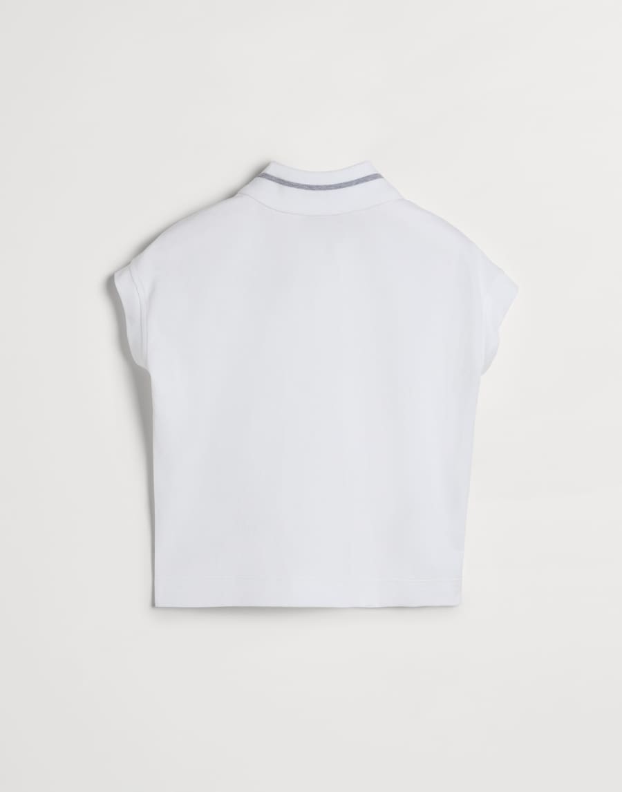 Jersey polo shirt White Girls - Brunello Cucinelli