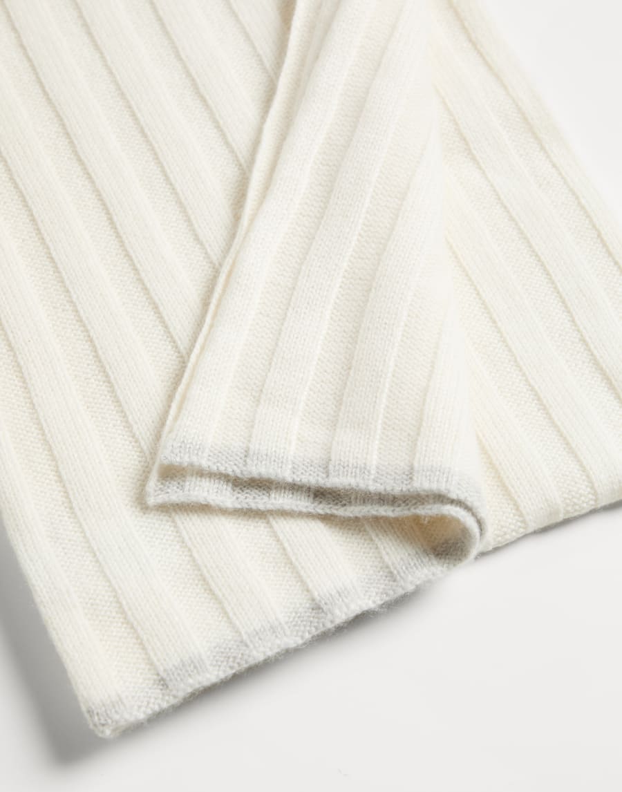 Cashmere knit scarf White Boys - Brunello Cucinelli