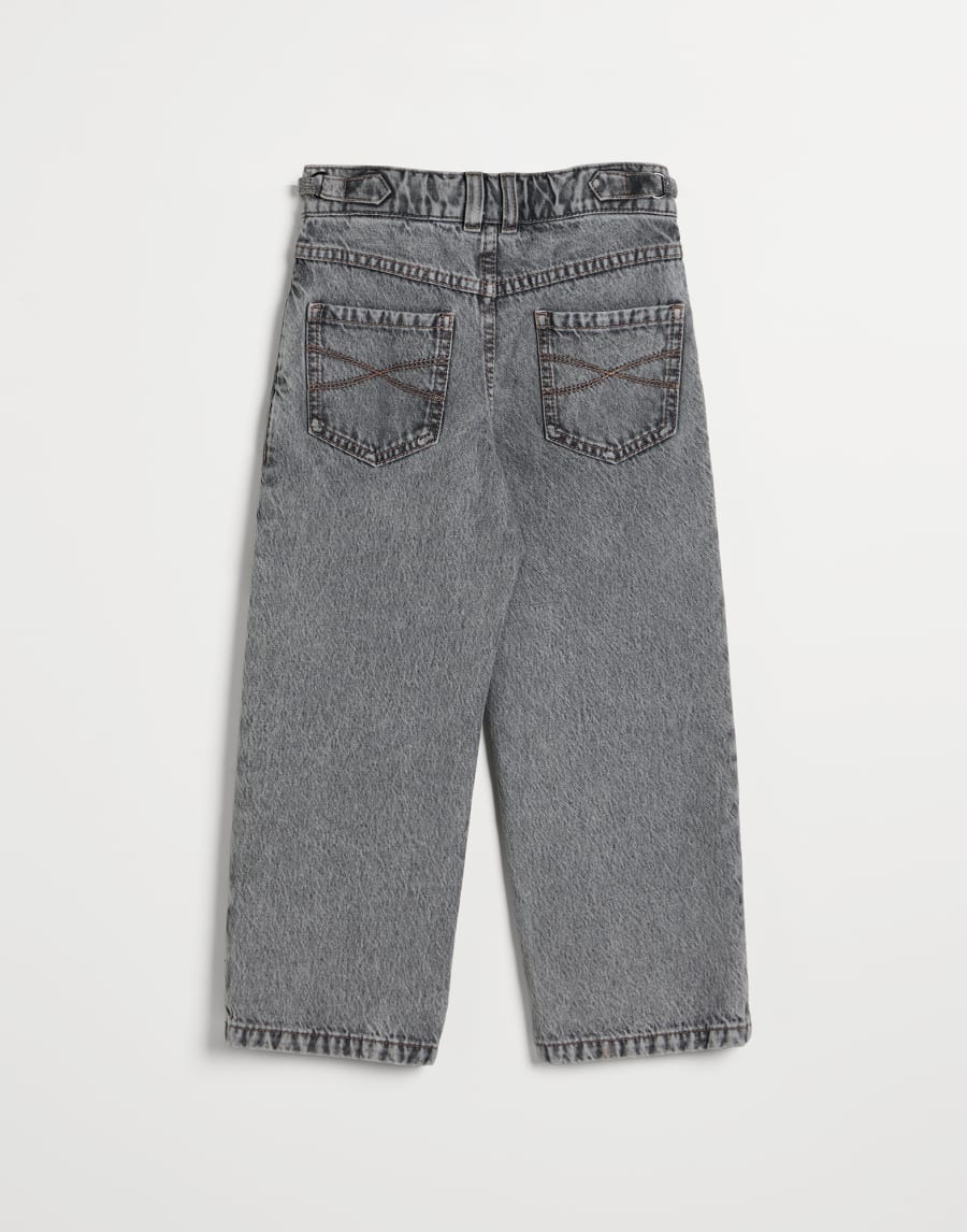 Straight trousers Grey Denim Girls - Brunello Cucinelli
