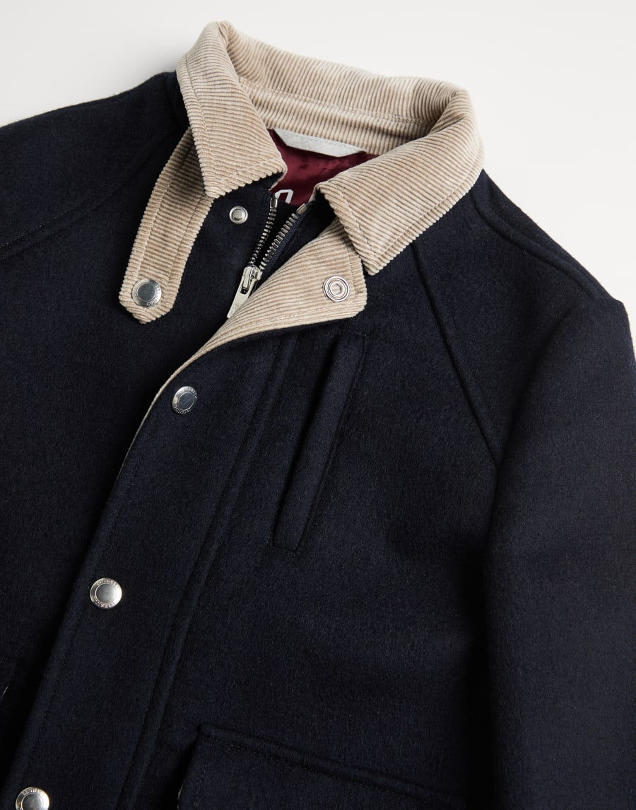 Field jacket Navy Blue Boys - Brunello Cucinelli