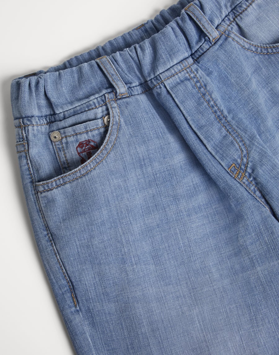 Lightweight denim trousers Light Denim Boys - Brunello Cucinelli