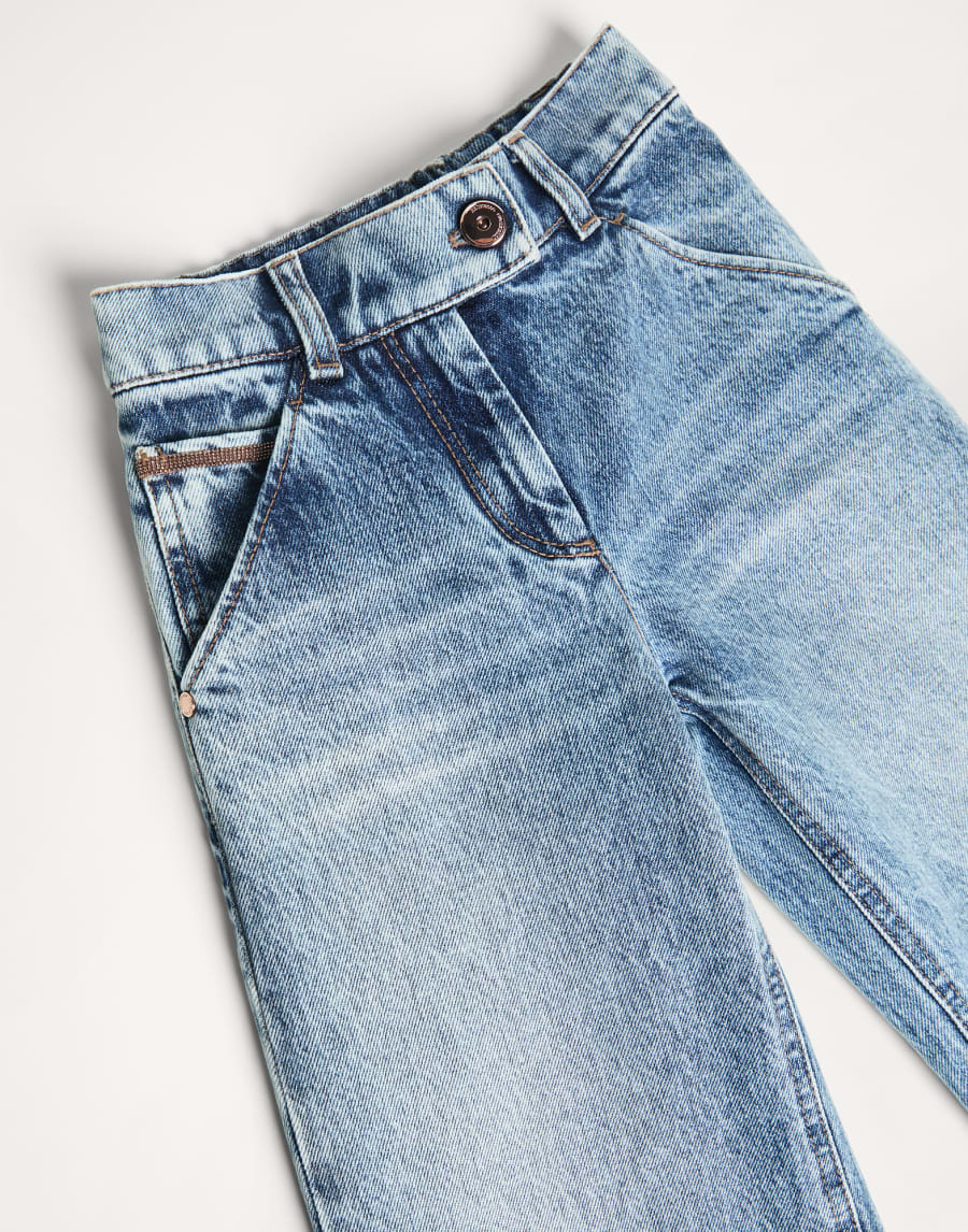 Pantalon A-Line Denim Fille - Brunello Cucinelli