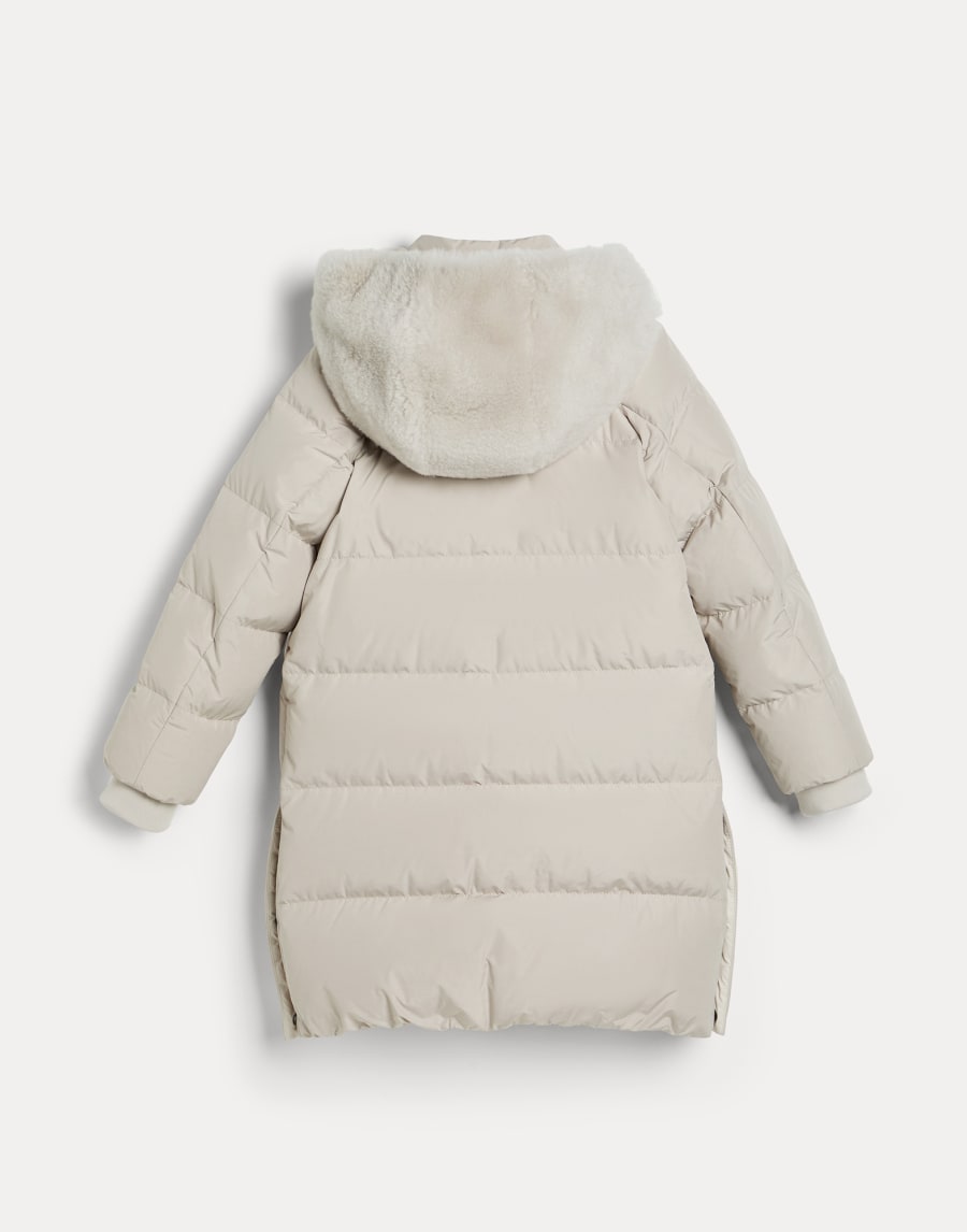 ダウンコート ベージュシルク ガールズ - Brunello Cucinelli
