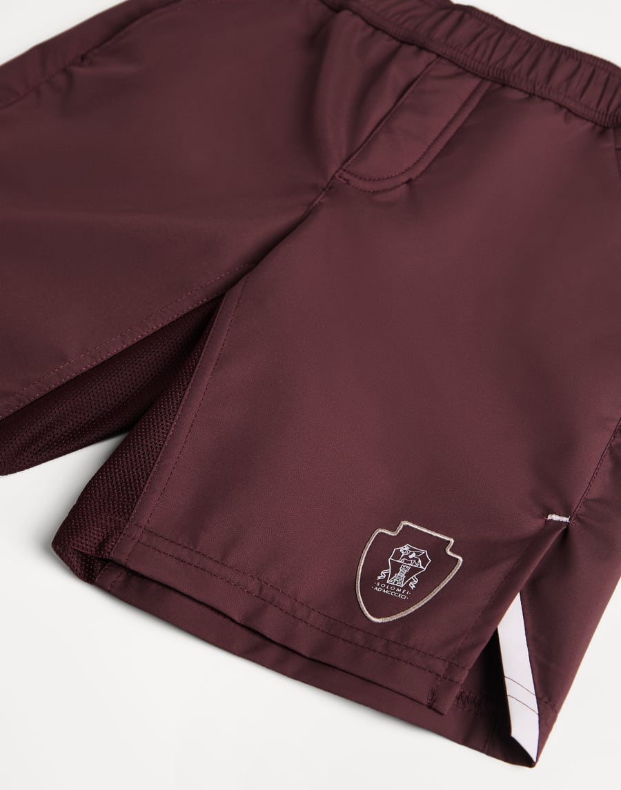 Bermuda in nylon Amaranto Bambino - Brunello Cucinelli