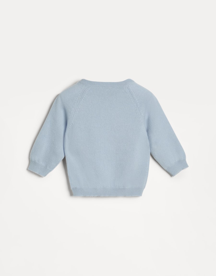 Baby Bernie cashmere sweater Sky Blue Baby - Brunello Cucinelli