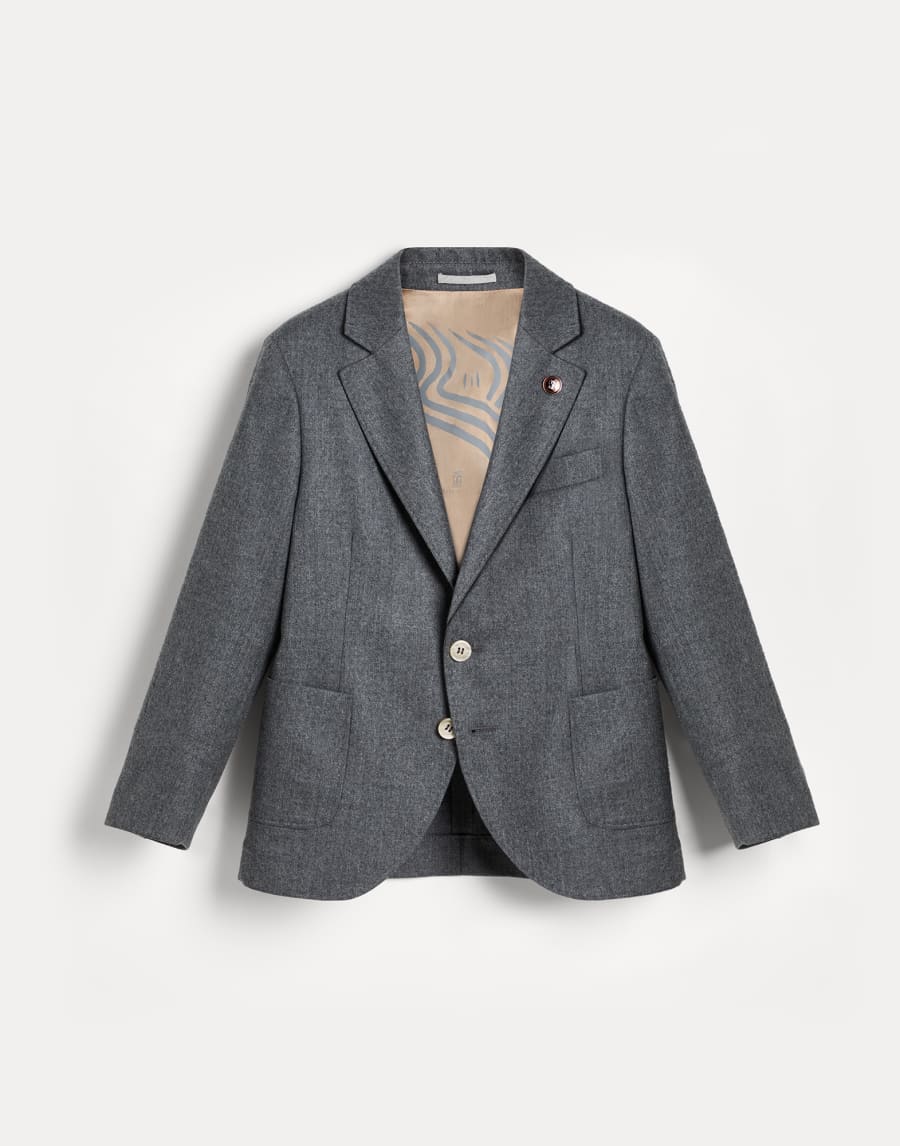 Giacca in flanella Grigio Medio Bambino - Brunello Cucinelli
