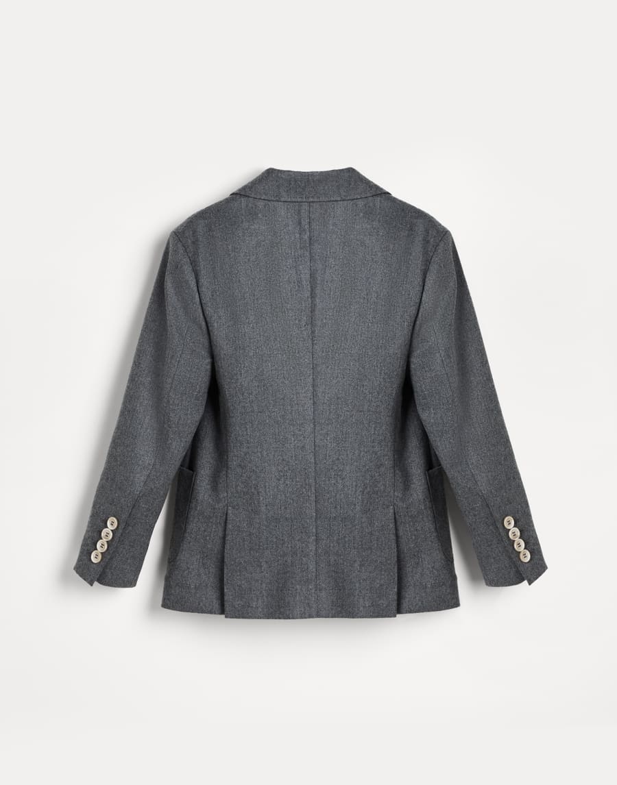 Flannel blazer Medium Grey Boys - Brunello Cucinelli