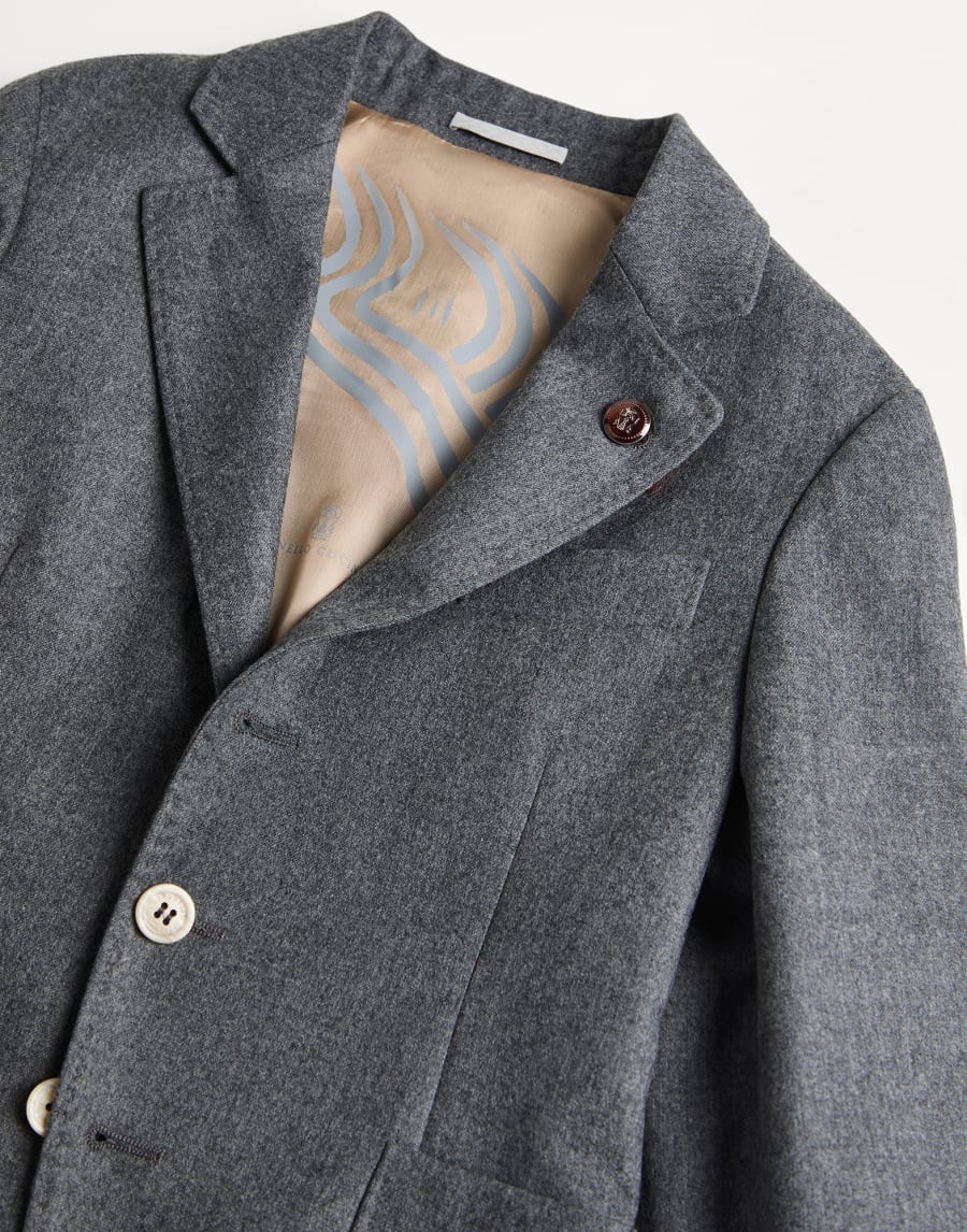 Flannel blazer Medium Grey Boys - Brunello Cucinelli
