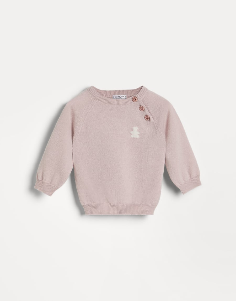 Maglia Baby Bernie in cashmere Rosa Baby - Brunello Cucinelli