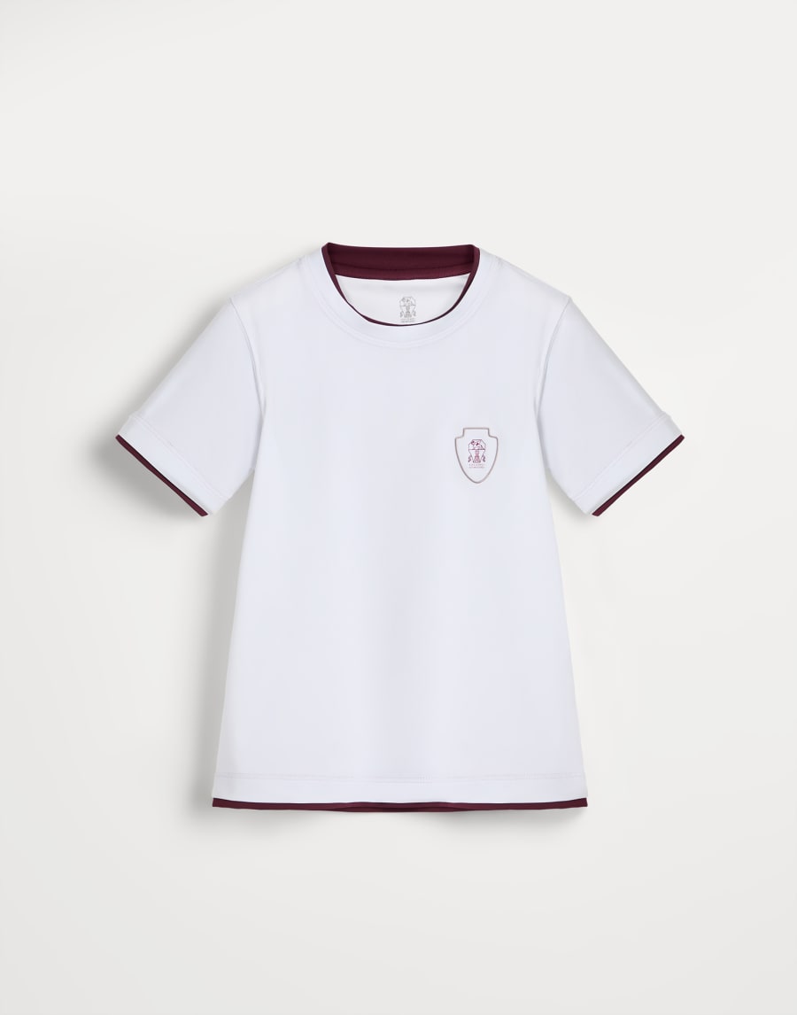 T-shirt with faux-layering White Boys - Brunello Cucinelli