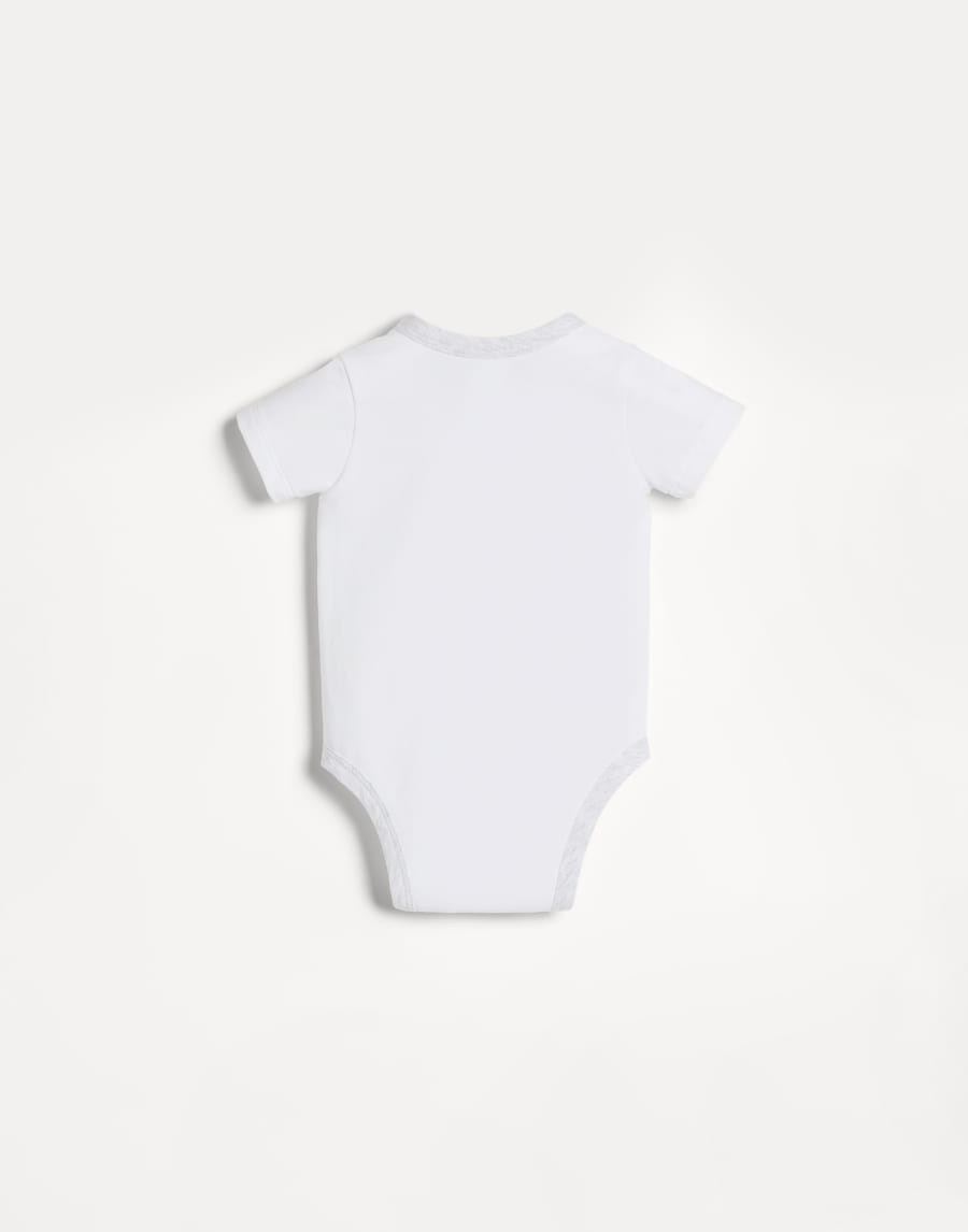 Боди Baby Bernie из джерси Светло-Серый Малыши - Brunello Cucinelli