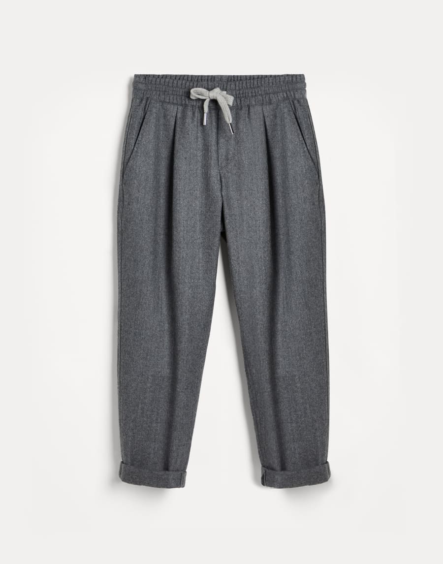 Pantalón de franela Gris Medio Niño - Brunello Cucinelli