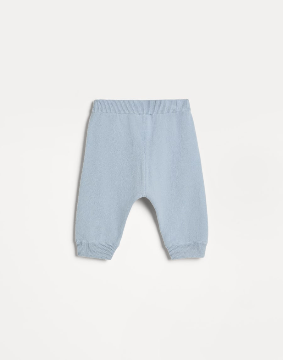 Pantalone Baby Bernie in cashmere Celeste Baby - Brunello Cucinelli