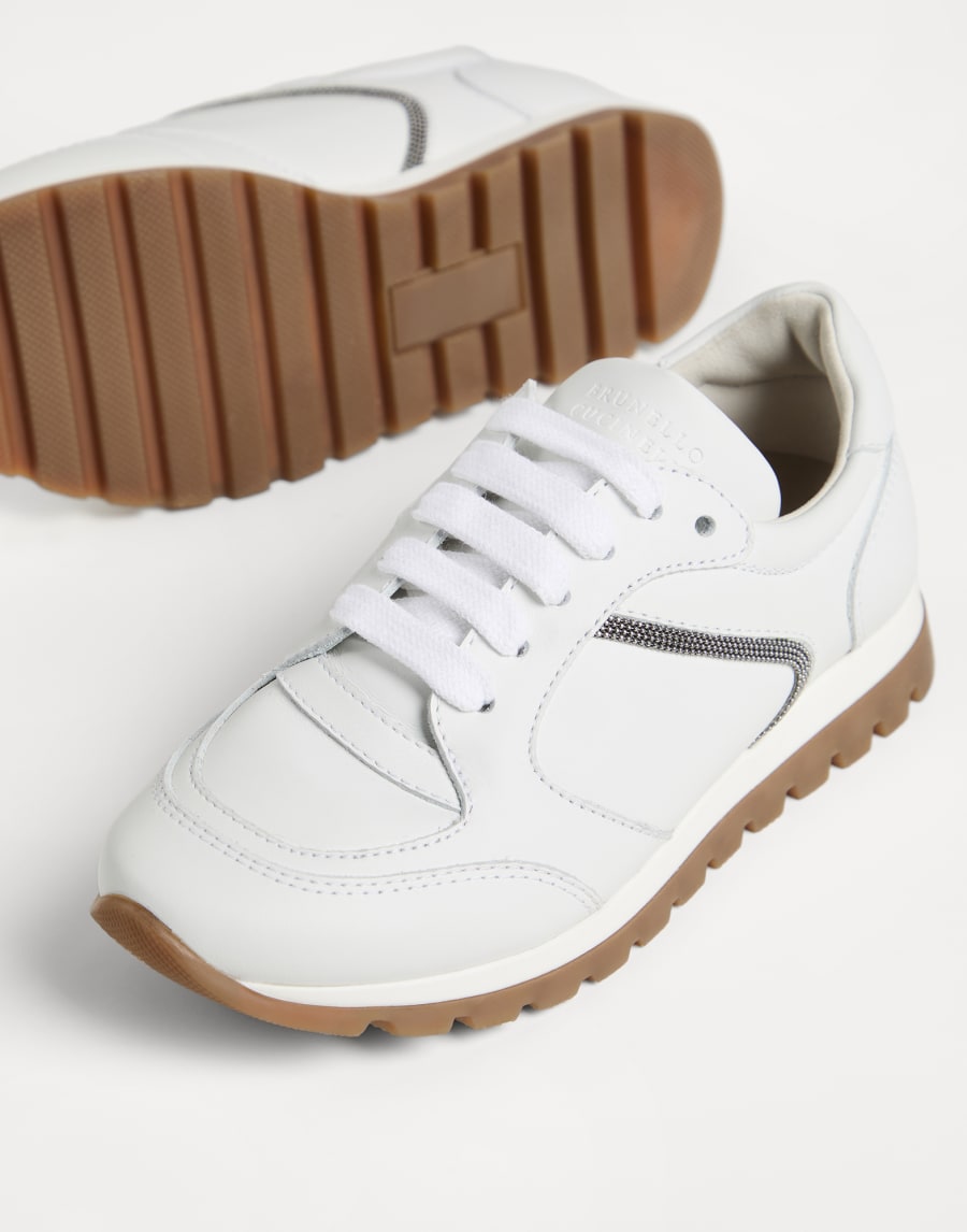 Calfskin runners White Girls - Brunello Cucinelli