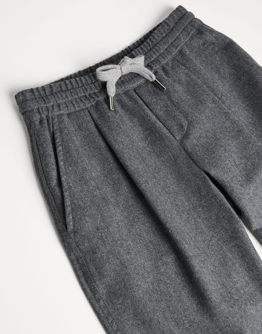 Flannel trousers Medium Grey Boys - Brunello Cucinelli
