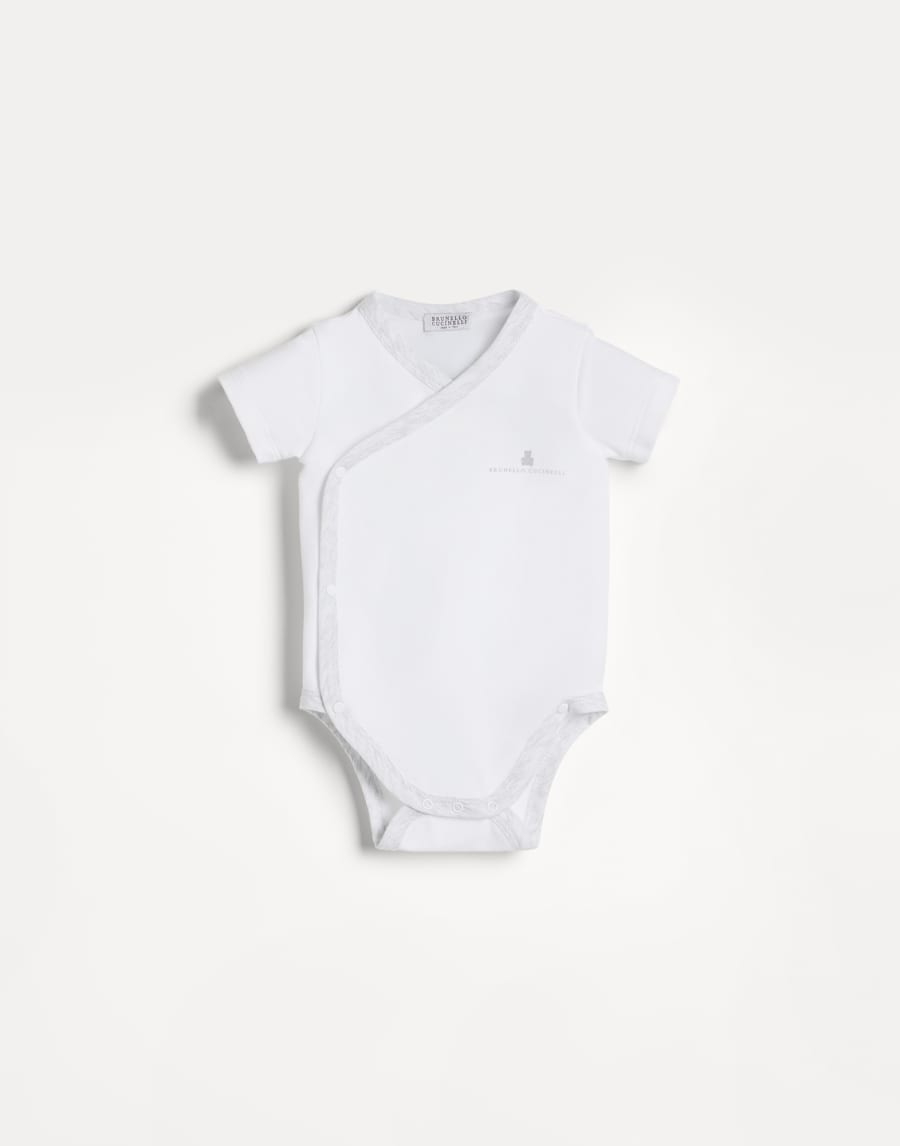 Боди Baby Bernie из джерси Светло-Серый Малыши - Brunello Cucinelli