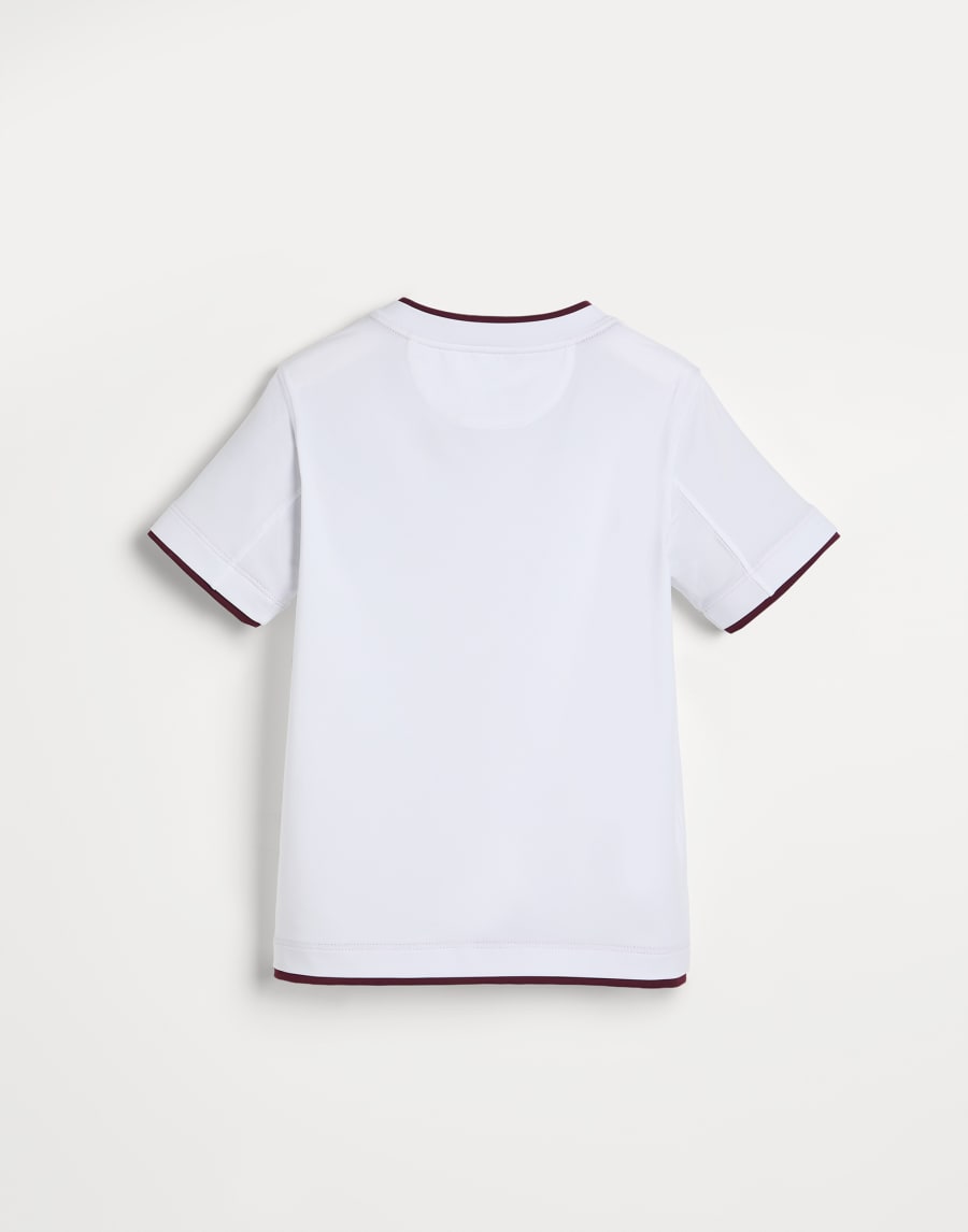T-shirt with faux-layering White Boys - Brunello Cucinelli