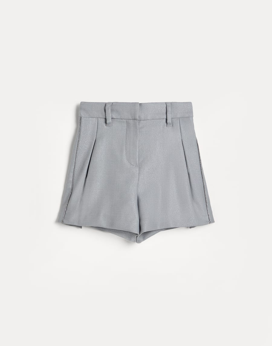 Shorts con monile Grigio Perla Bambina - Brunello Cucinelli