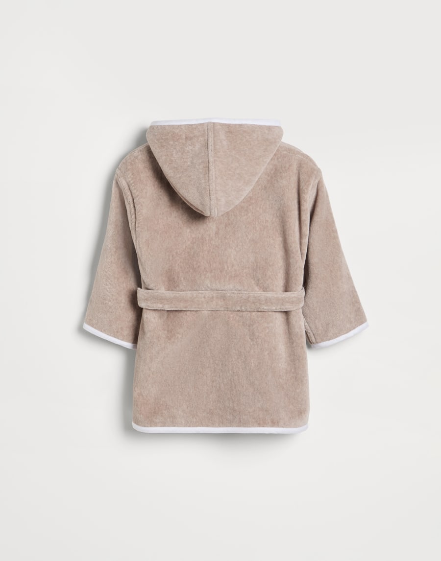 Terrycloth bathrobe Light Brown Baby - Brunello Cucinelli