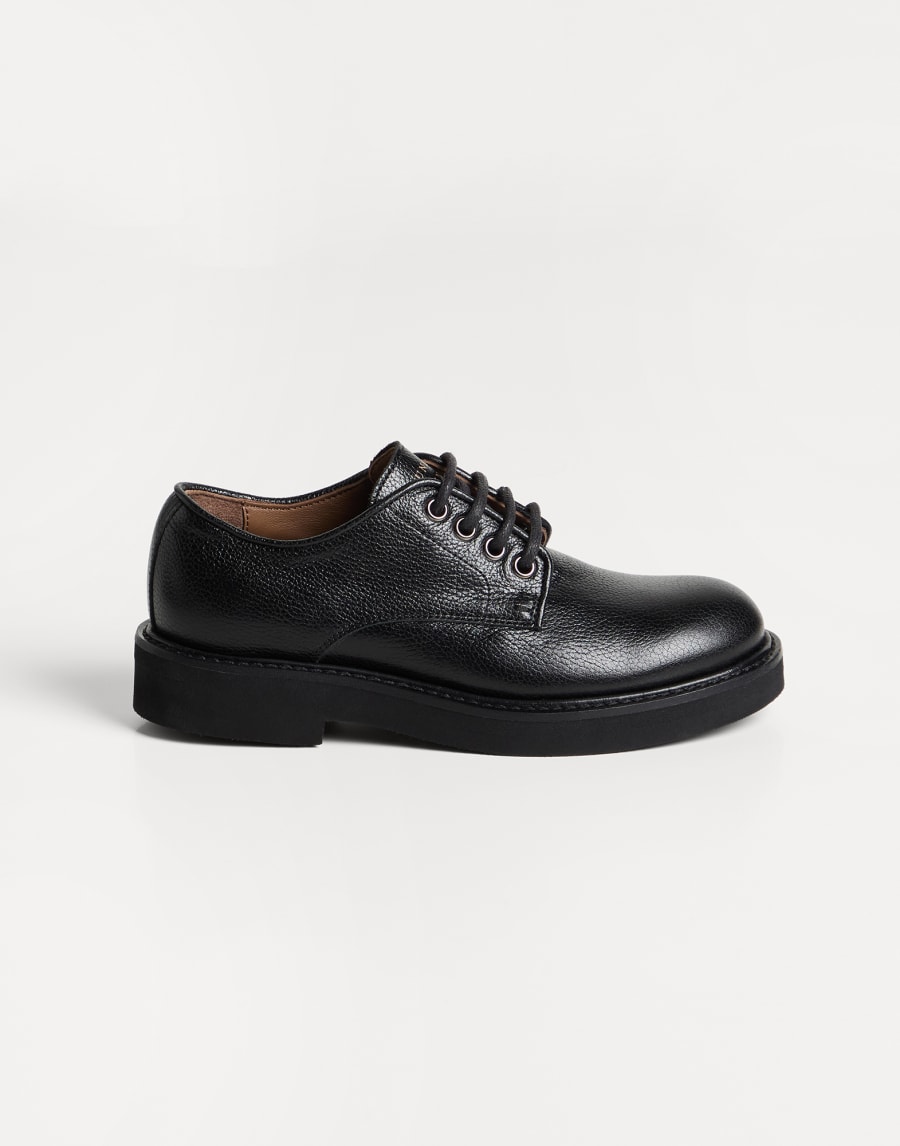 Calfskin derby Black Boys - Brunello Cucinelli