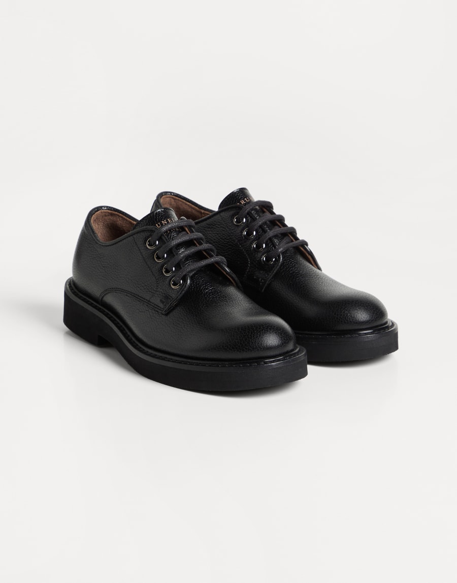 Calfskin derby Black Boys - Brunello Cucinelli