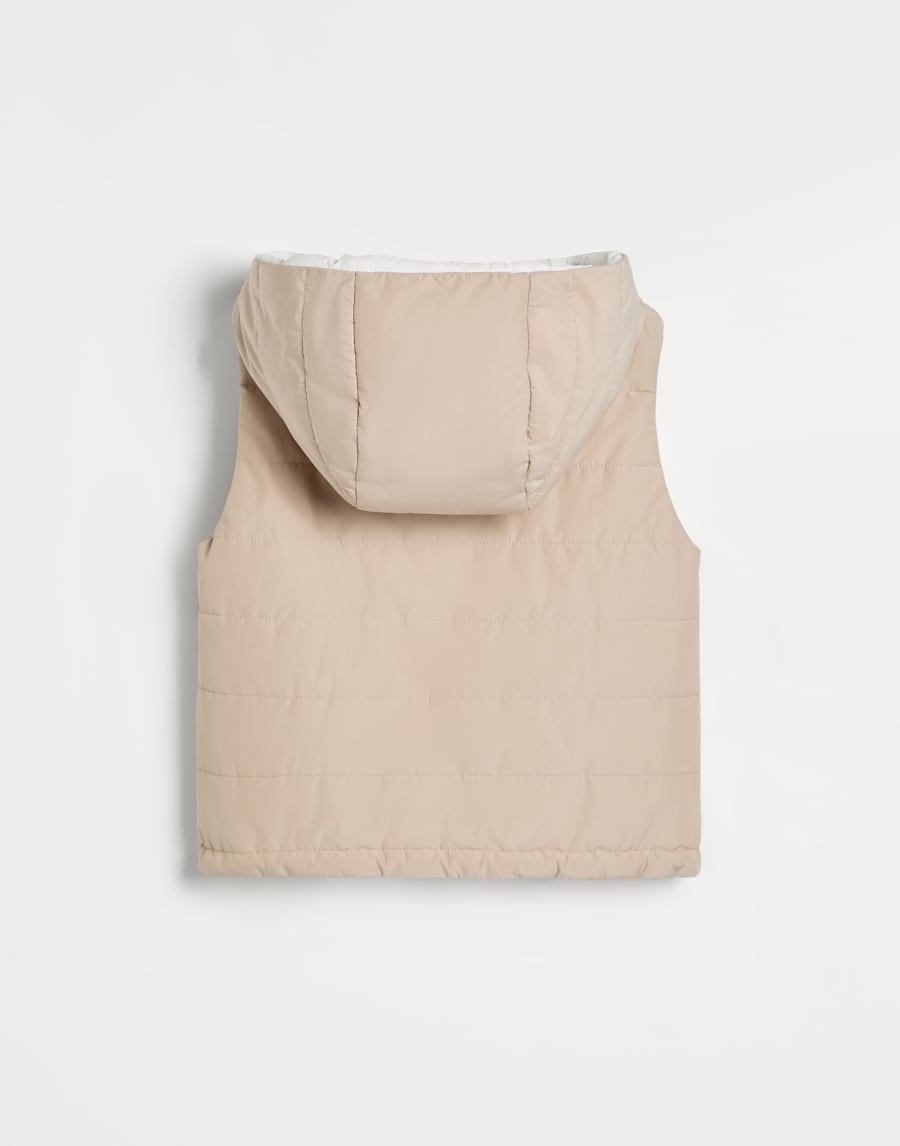 Vest with Thermore® padding Beige Girls - Brunello Cucinelli