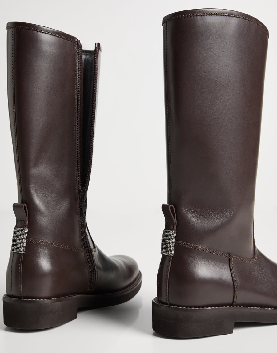 Equestrian boots Rust Brown Girls - Brunello Cucinelli