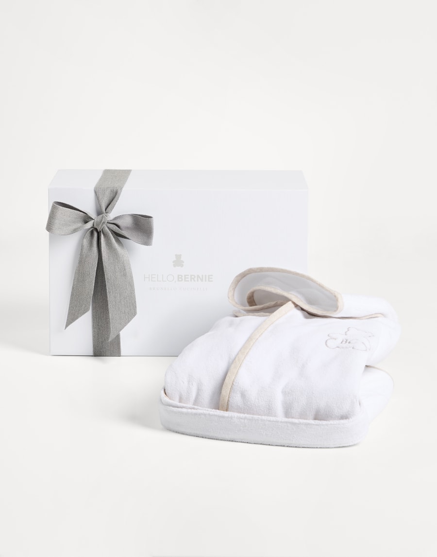 Terrycloth bathrobe White Baby - Brunello Cucinelli