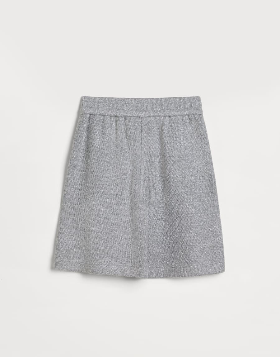 闪烁珠地布百慕大短裤 灰色 女童 - Brunello Cucinelli