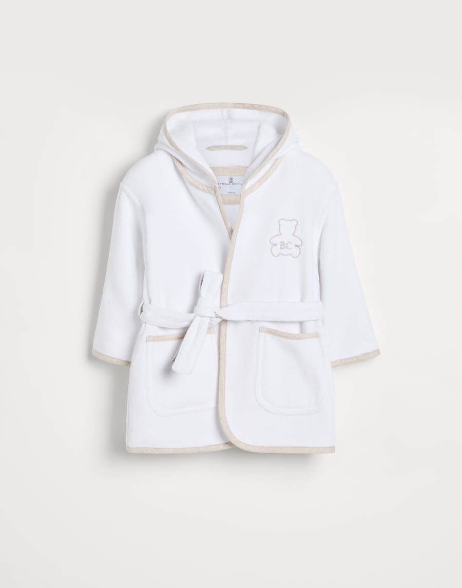 Terrycloth bathrobe White Baby - Brunello Cucinelli