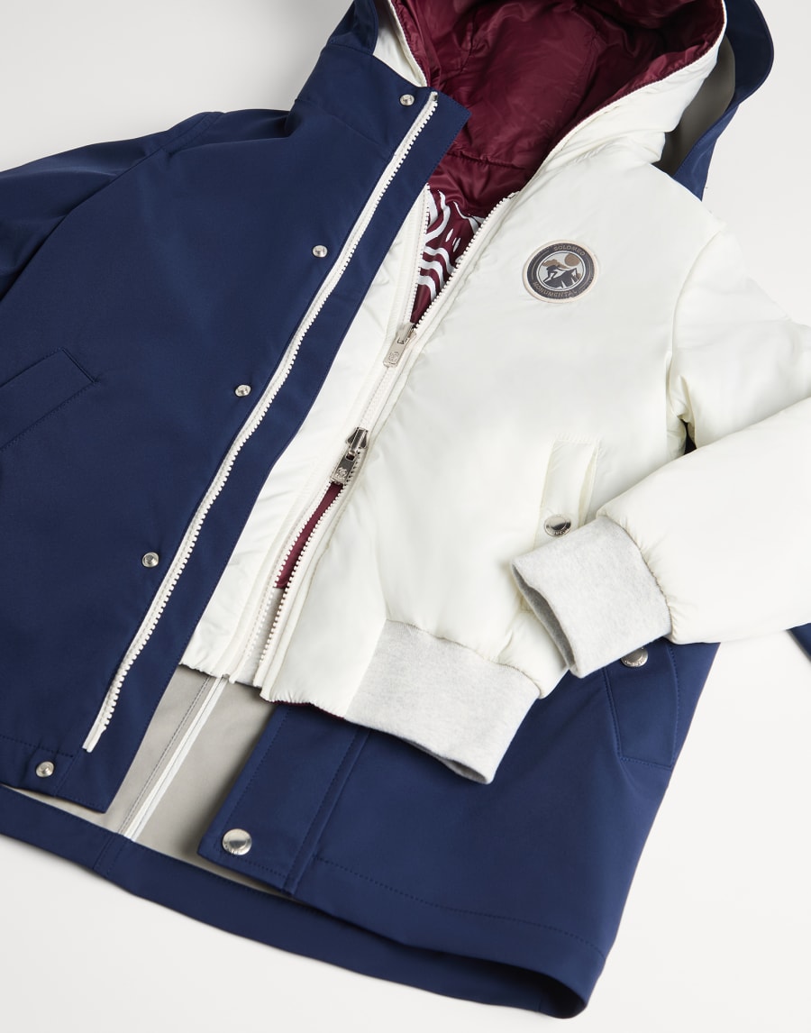 3-in-1 parka Navy Blue Boys - Brunello Cucinelli