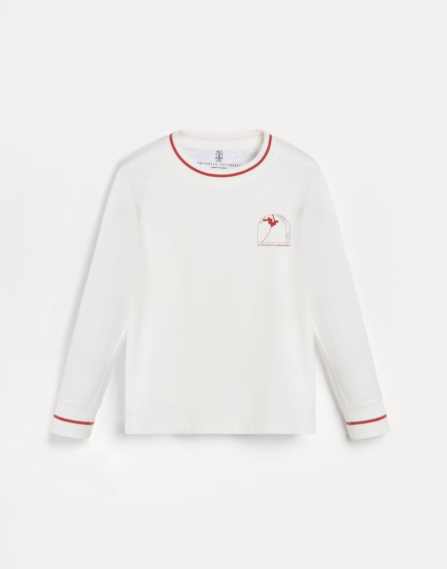 Long sleeve T-shirt White Boys - Brunello Cucinelli