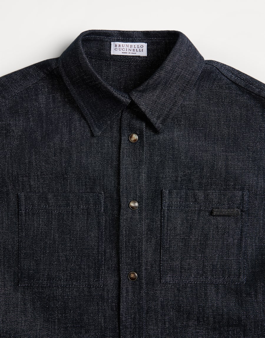 Denim shirt Dark Denim Girls - Brunello Cucinelli