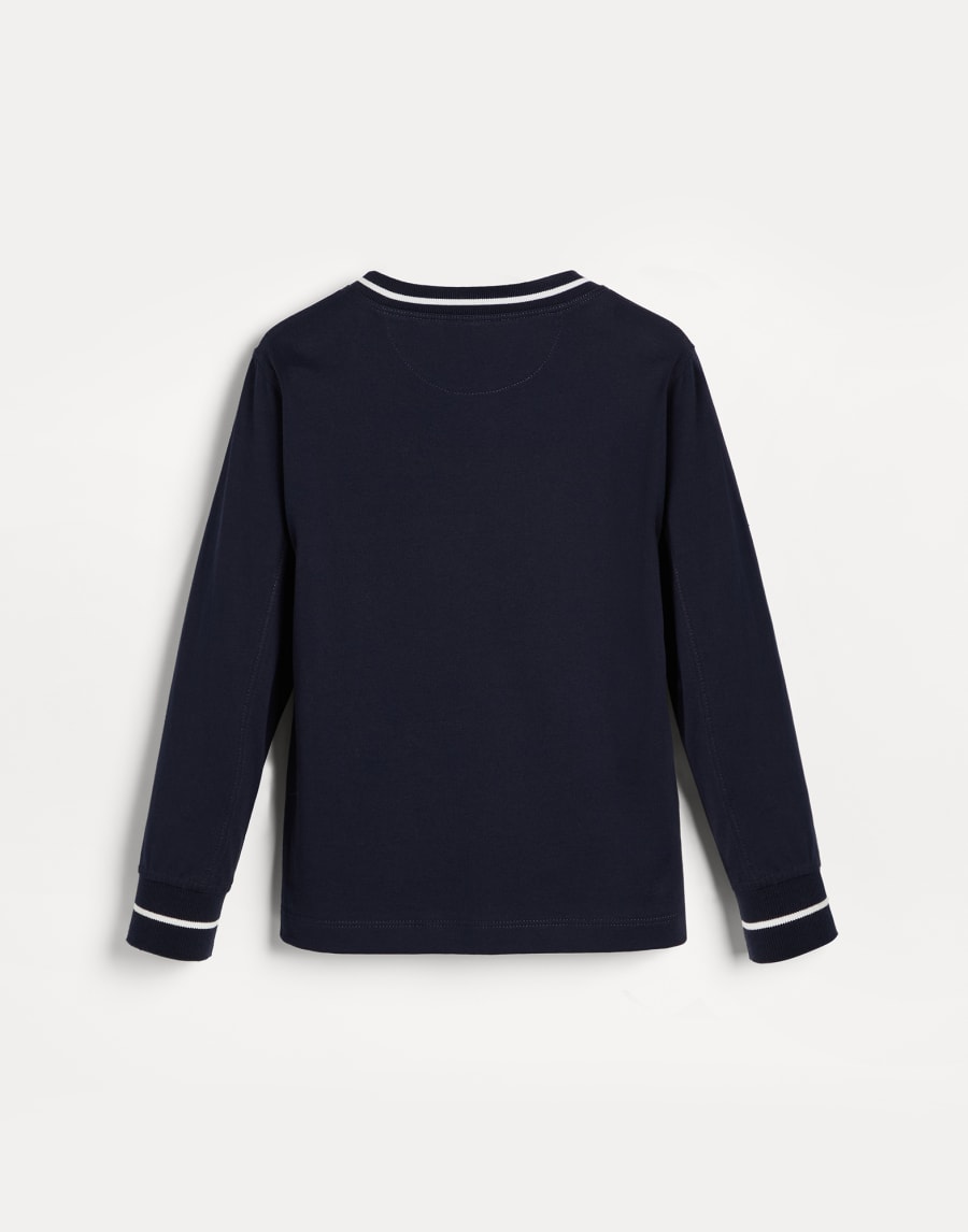 Long sleeve T-shirt Cobalt Boys - Brunello Cucinelli