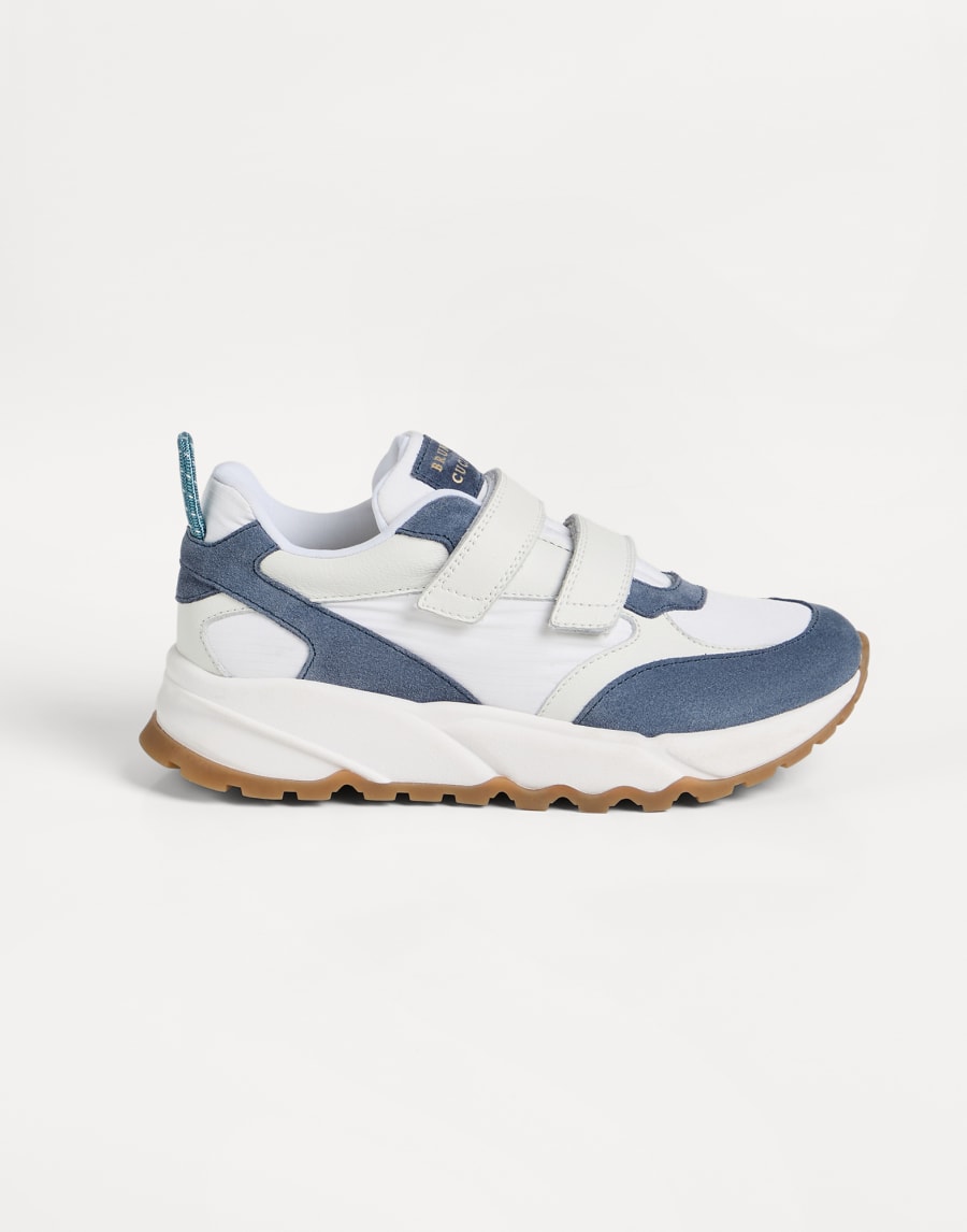 Sneakers with straps Sky Blue Boys - Brunello Cucinelli
