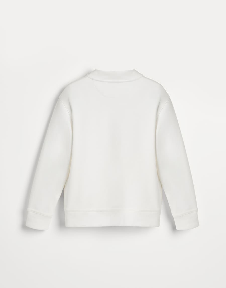 Sweatshirt im Blousonstil Weiß Jungen - Brunello Cucinelli