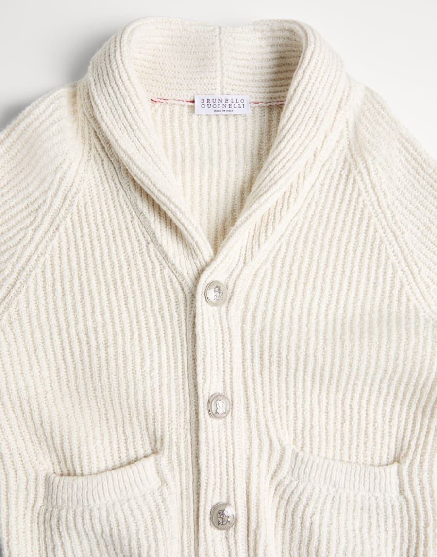 Malfilé cotton cardigan Panama Boys - Brunello Cucinelli