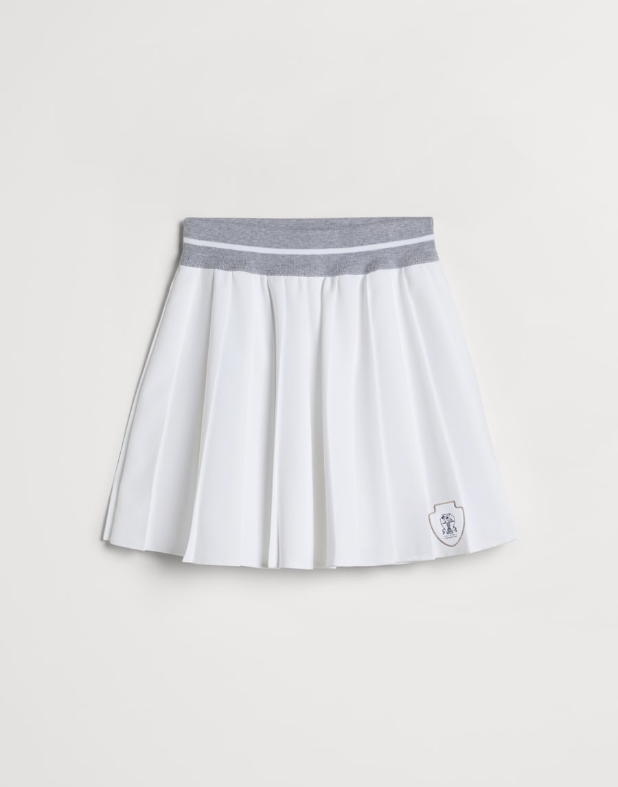 Poplin skirt White Girls - Brunello Cucinelli