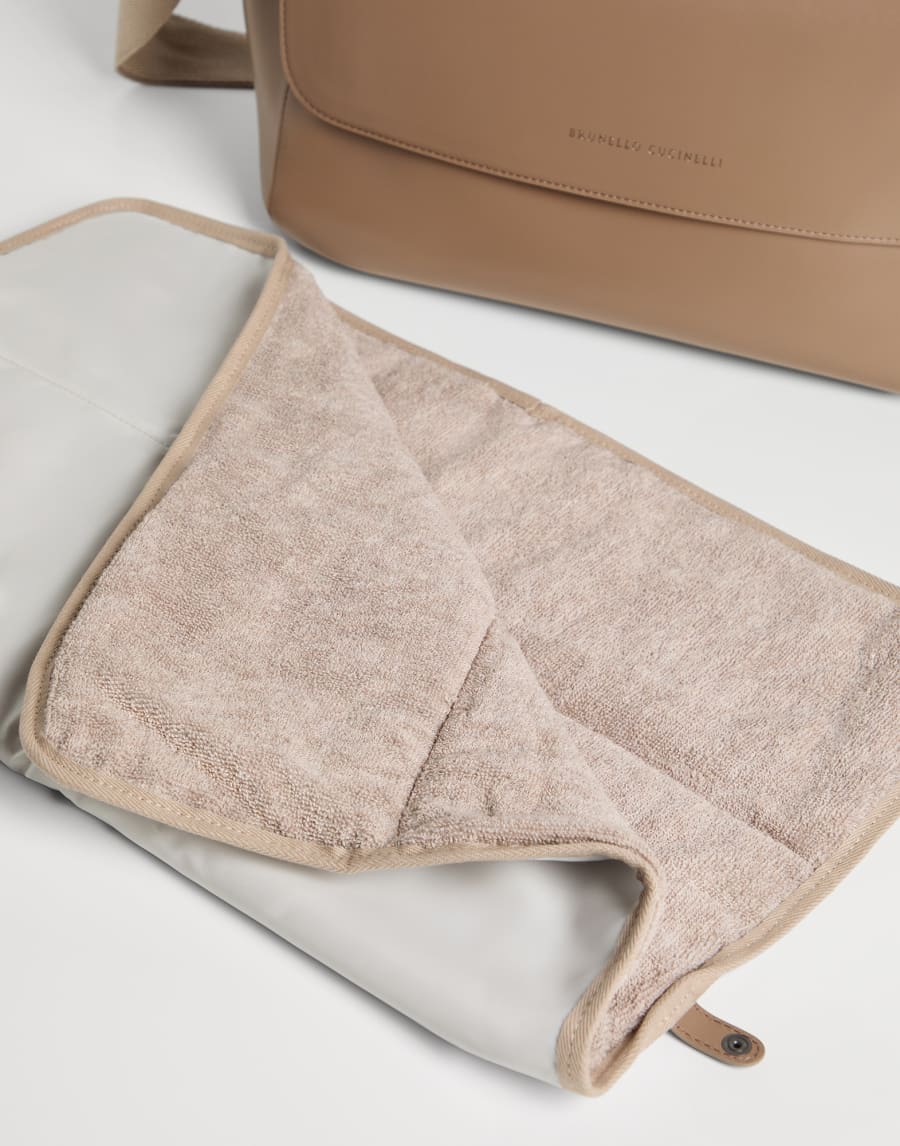 Baby Bernie diaper bag Light Brown Baby - Brunello Cucinelli