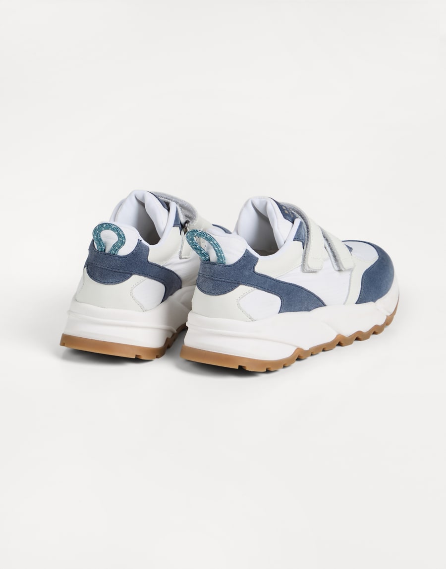 Sneakers with straps Sky Blue Boys - Brunello Cucinelli