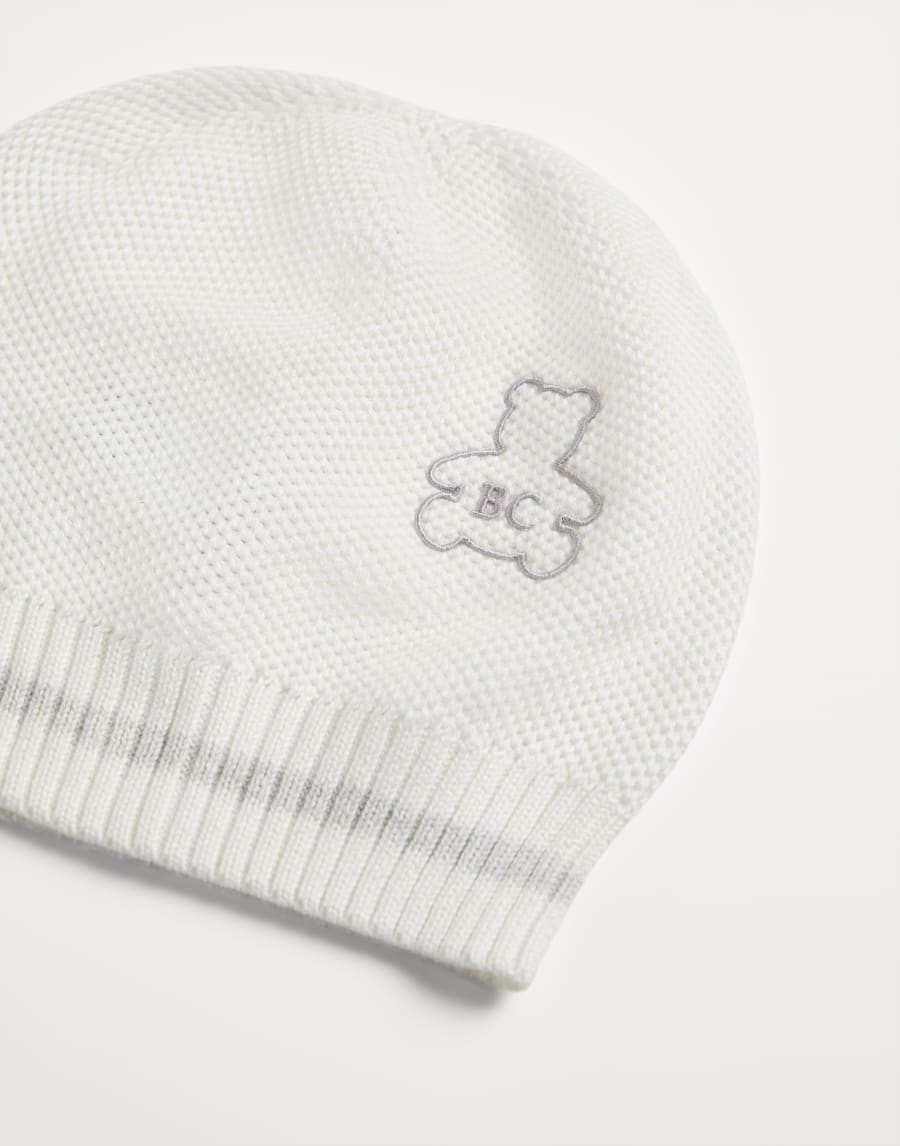 ベビーバーニー ニットキャップ ライトグレー ベビー - Brunello Cucinelli
