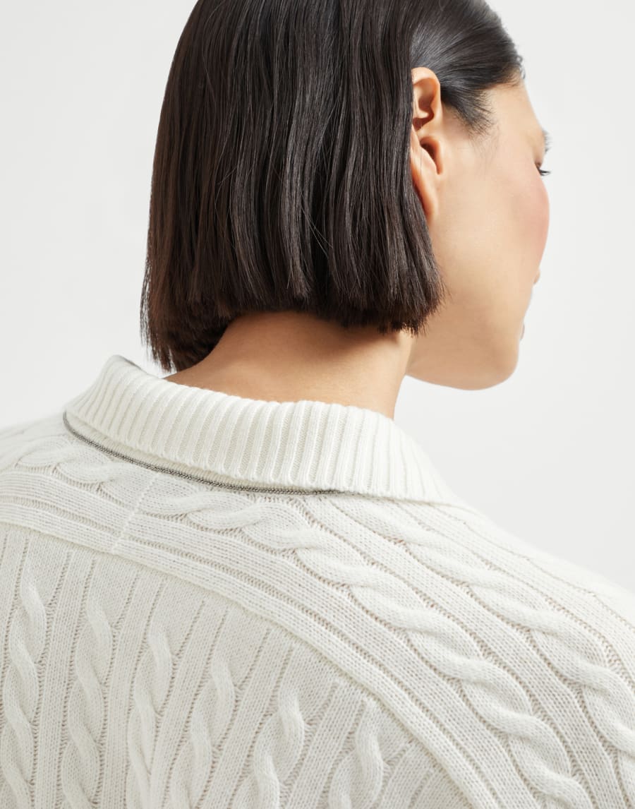 Cashmere polo-style sweater Panama Woman - Brunello Cucinelli