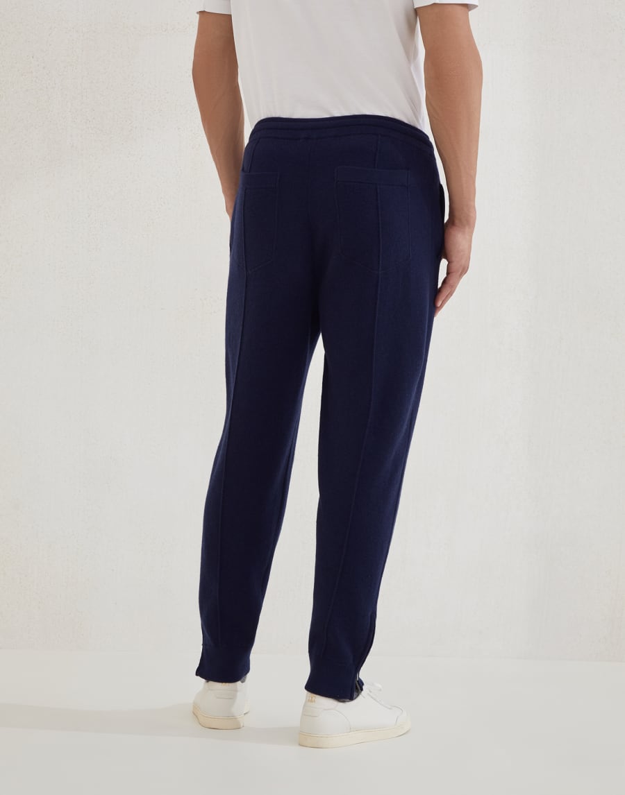 Double knit trousers Marine Blue Man - Brunello Cucinelli