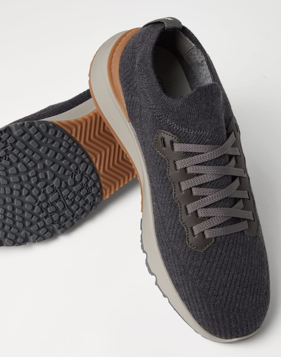 Knit runners Anthracite Man - Brunello Cucinelli