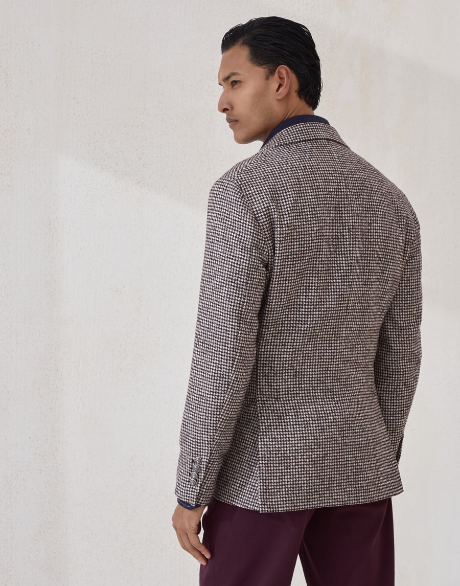 金属纽扣装饰夹克 棕色 男款 - Brunello Cucinelli