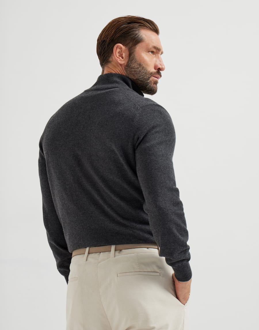 Pullover aus Kaschmir Kohlschwarz Herren - Brunello Cucinelli