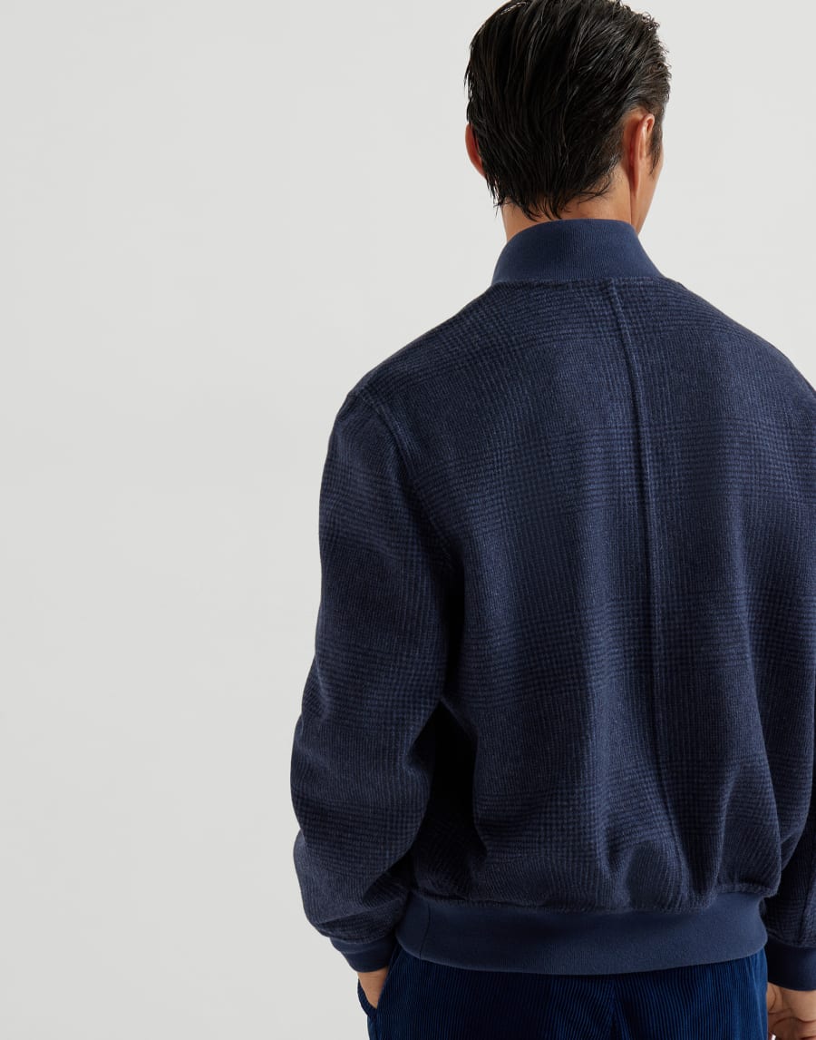 Bomber reversibile Blu Navy Uomo - Brunello Cucinelli