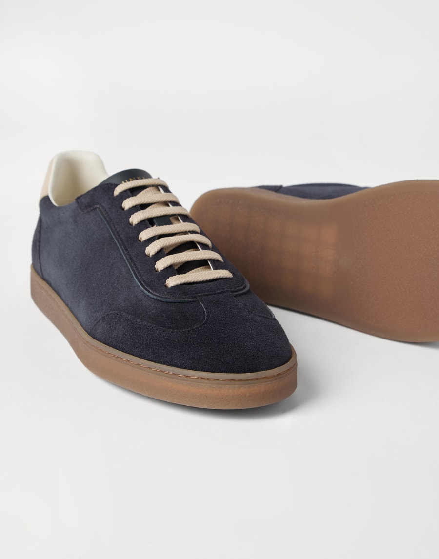 Suede sneakers Blue Man - Brunello Cucinelli