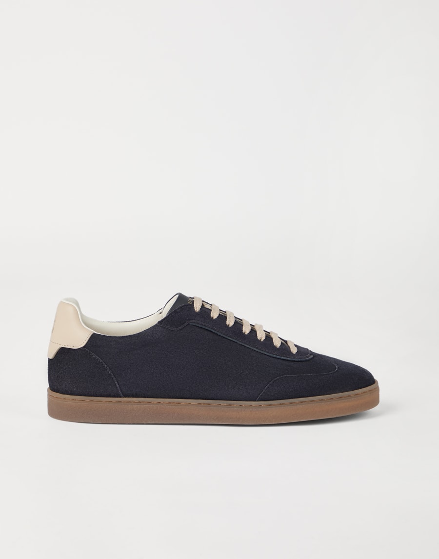 Suede sneakers Blue Man - Brunello Cucinelli