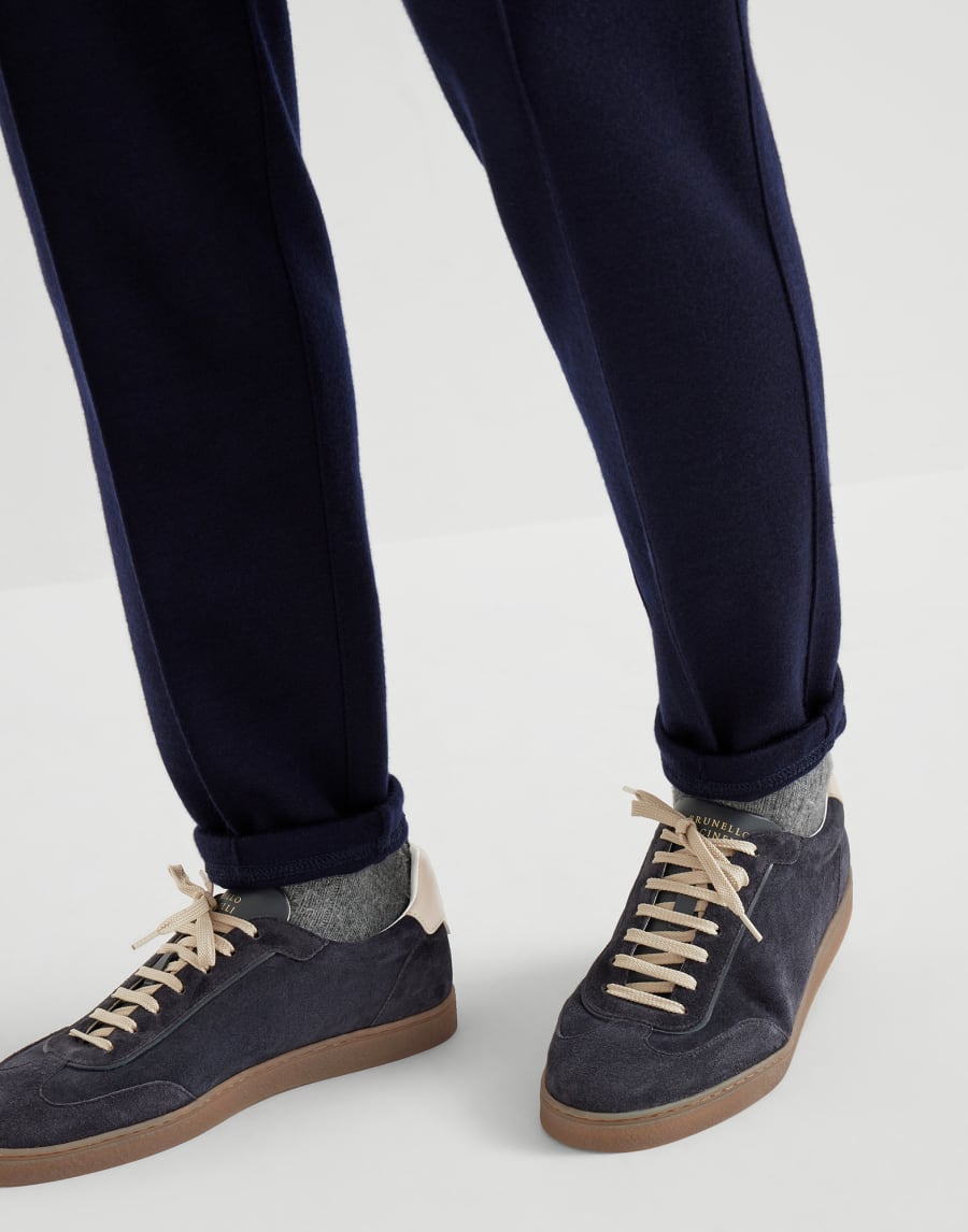 Suede sneakers Blue Man - Brunello Cucinelli